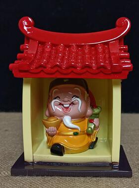 土地公土地婆神像摆件供奉客厅福德正君地主财神土地爷土地奶佛像