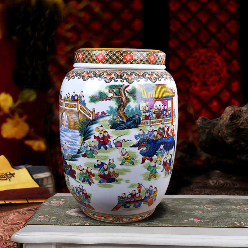 带水缸盖景德镇斤油缸米缸储50桶茶叶罐米缸陶瓷米泡菜,特色手工艺,其他特色工艺品,淘宝优惠券,粉丝福利购,淘宝优惠卷