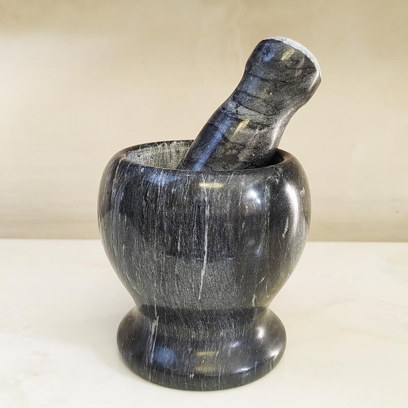 天然大理石捣蒜神器家用手动压蒜器蒜泥器捣蒜罐压蒜器擂钵蒜臼子