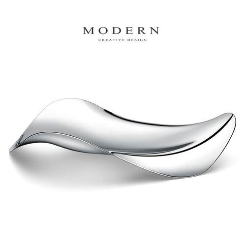 正品摩登MDERN欧式代创意O不锈钢客干水果盘碟轻奢风家居厅茶现几