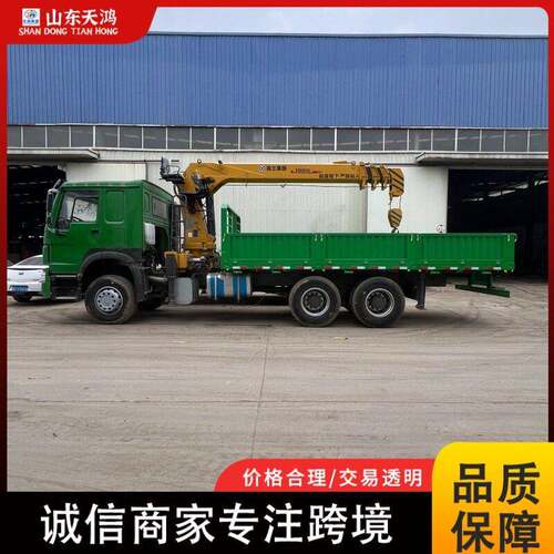 境外供应非洲中国重汽豪沃HOWO随车吊10吨吊车国二大泵10轮货车