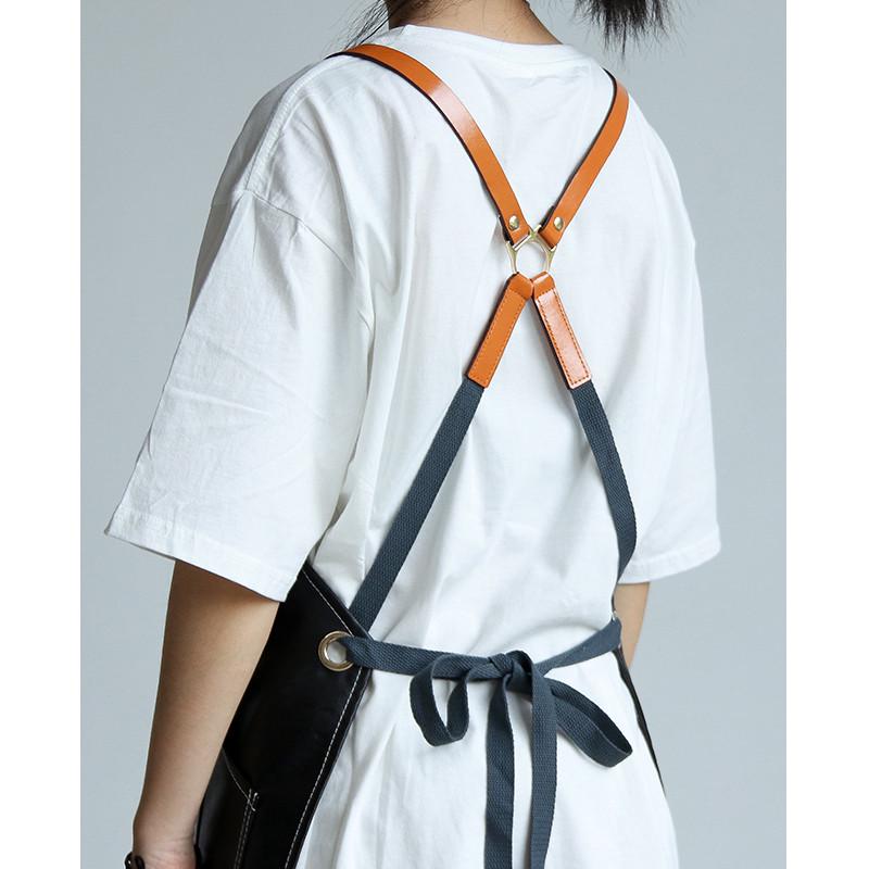 厂家围裙家用厨房洗碗工作服餐厅服务员发型师美甲男女围腰印logo