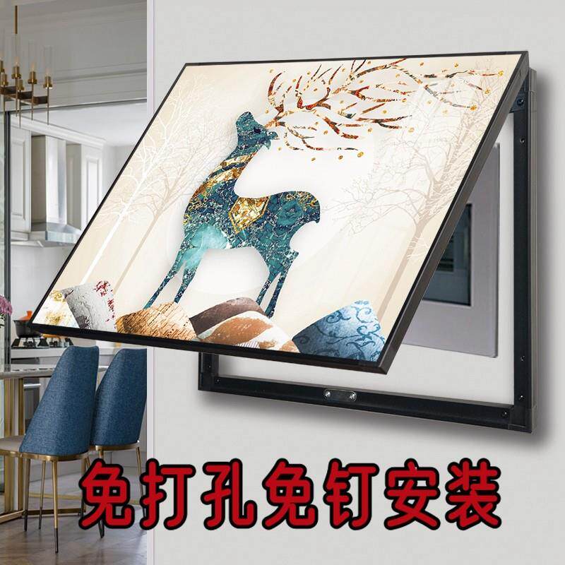 遮挡电装表箱装饰画配线电箱网电箱空气开关盒子挂画创NLJ意闸免