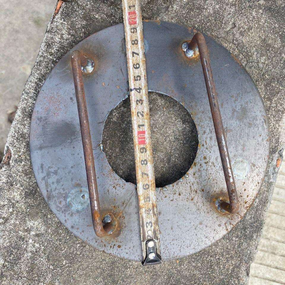炒货机铜盖子筒口铁桶把手盖子封口板栗商用如果一点打磨一下