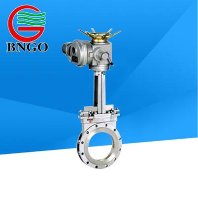 上海电动刀闸阀PZ973H刀型闸阀刀闸阀铸钢门锁闭阀