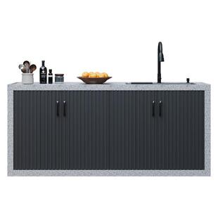 户石头洗手池别墅院盆子室42254外水池台一体柜院庭大理石操作外