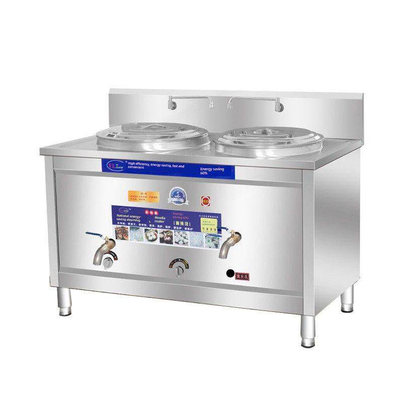 商用多功能节能煮面炉双桶双头燃气电热煲汤桶麻辣烫炉水饺汤面炉