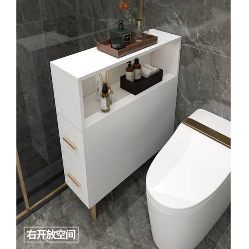 马桶柜实木现代简约收纳柜卫生间角柜 边柜侧柜 浴室边柜置物架