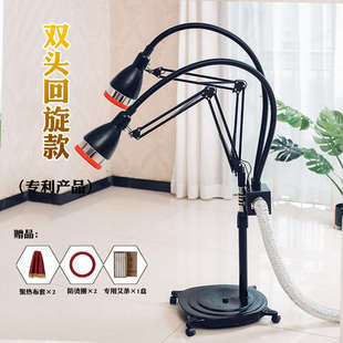 与艾结缘明火回旋艾灸仪器无烟熏蒸仪理疗艾灸支架悬灸架排烟器具