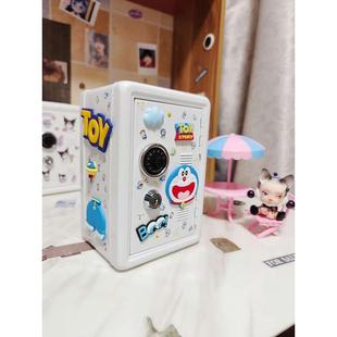 带钥匙储钱罐儿童存钱罐摆件 生日礼品DIY迷你保险柜家用小型密码