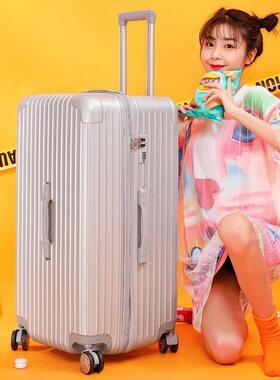 新款李箱女超大容码皮量60男结实拉行杆箱80旅行箱大号学生密箱子