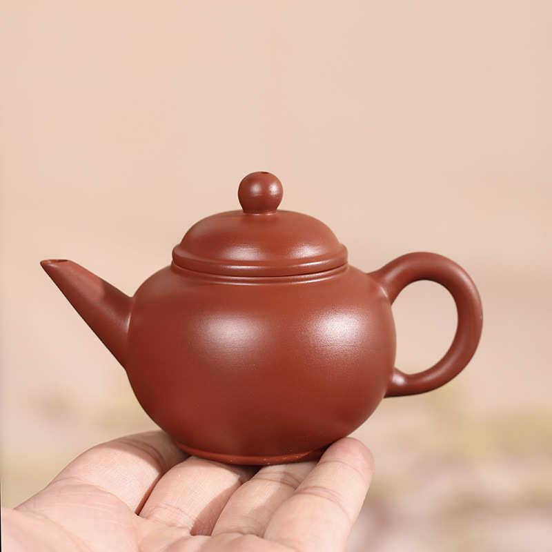 全手工壶茶壶三杯制作潮州壶潮州壶小手拉朱工夫小号泥水平冲茶罐
