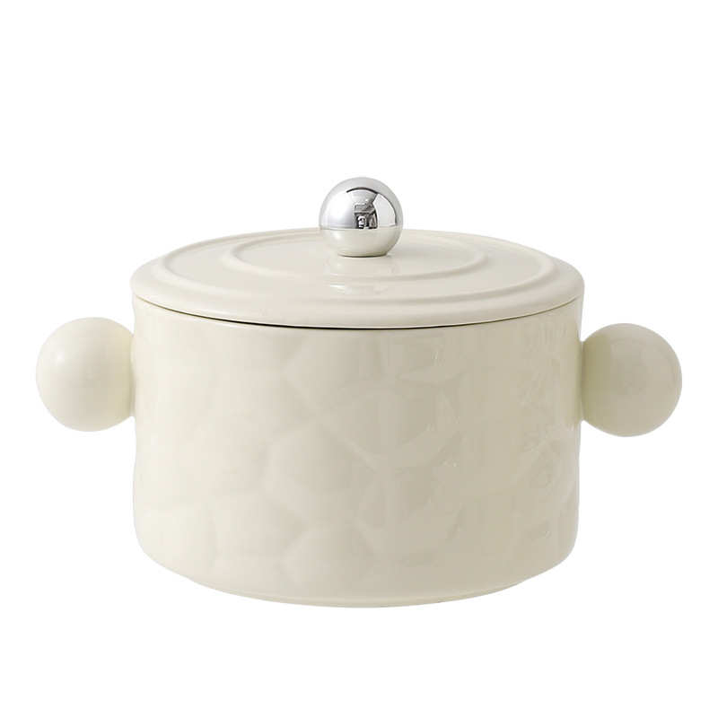 猪油罐家用耐高温陶瓷带盖带过滤网荤油罐大容量厨房辣椒油专用罐