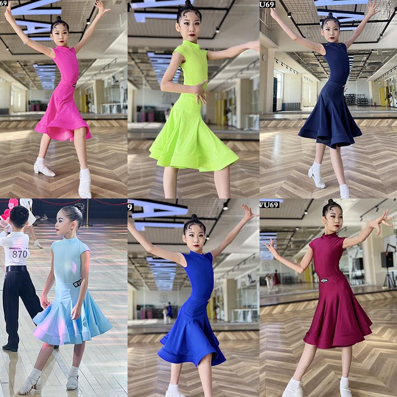 高级拉丁舞比赛规定服女儿童舞蹈练功表演服装专业幼儿拉丁舞服夏