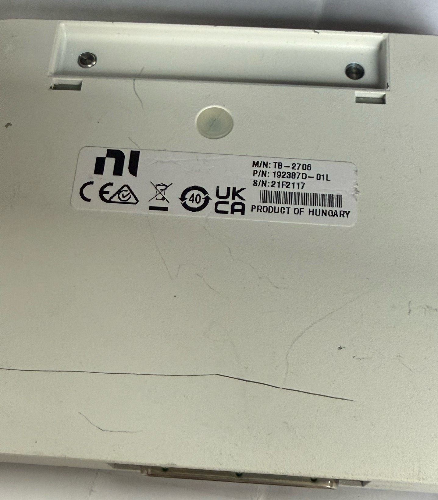 NI TB-2706 二手接线盒