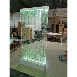 工厂直销亚克力水族屏风气泡墙流水墙玄关酒柜水柱灯可