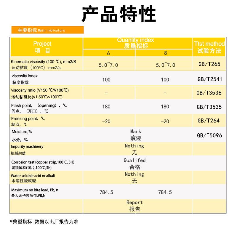 倍润孚 汽车6号液力传动油货车8号液力传动油方向机油助力