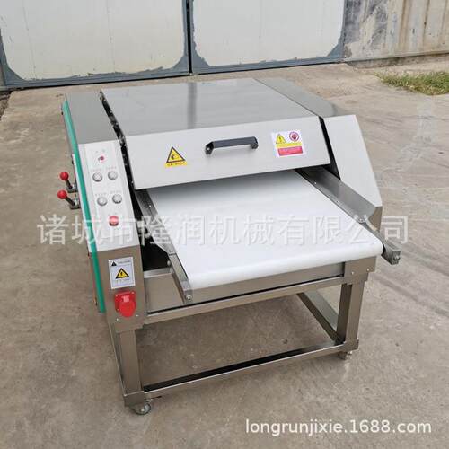 鸡脖子专业去皮机 商用连续式鸡腿琵琶腿扒皮机 去皮干净省时省力