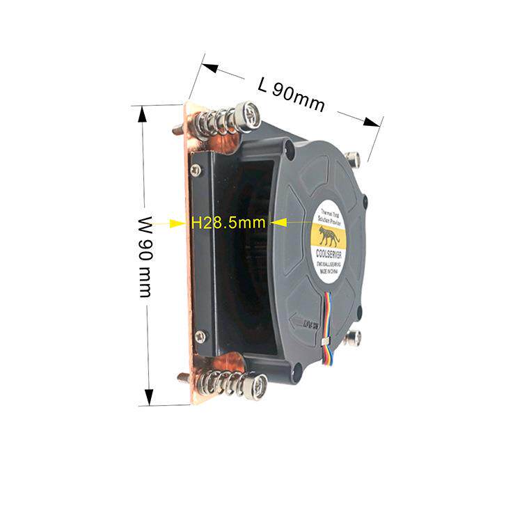 X86电脑散热器JWD0531 解热150W 固定孔距75x75mm 应用于Al服务器