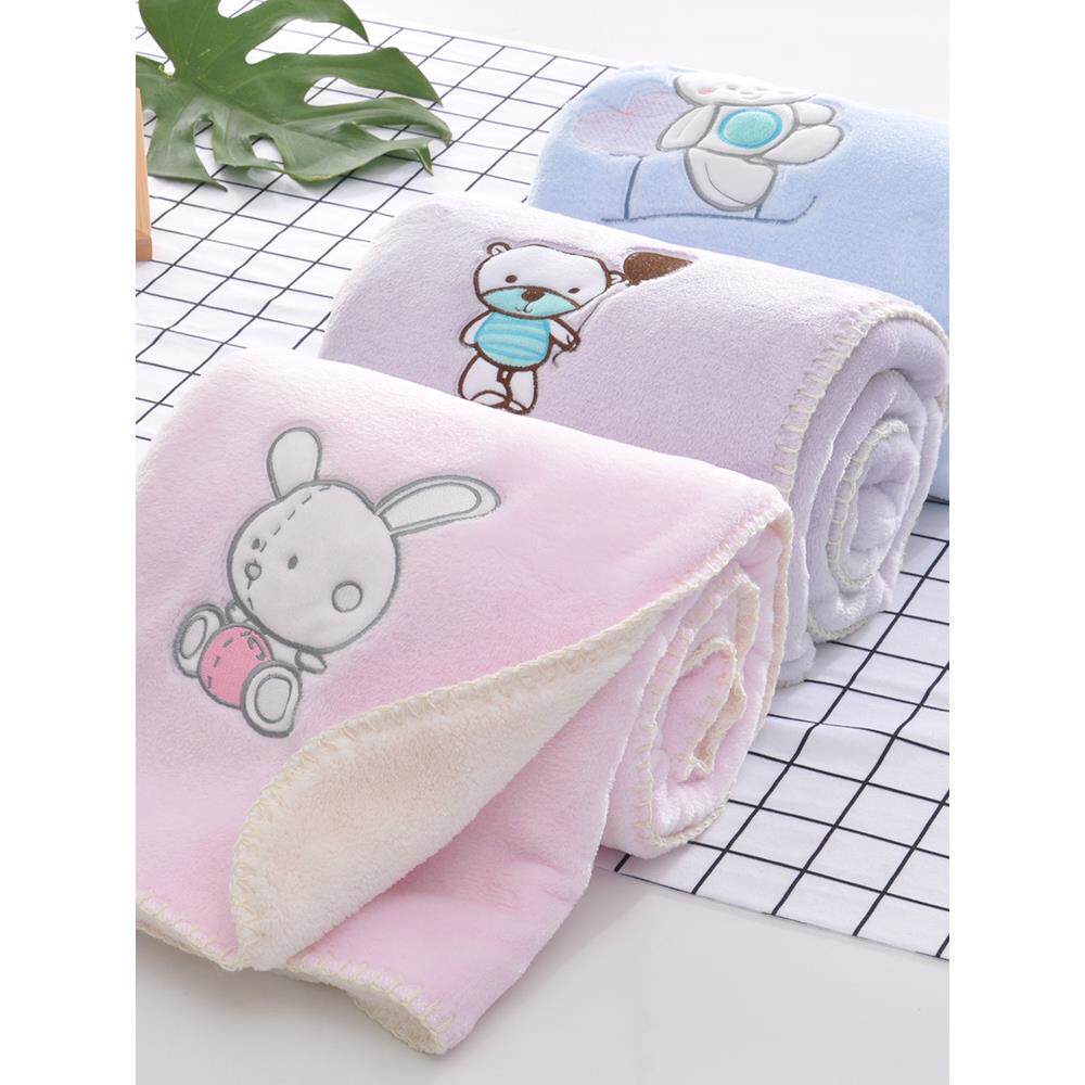小毛毯绒薄款双层毛毯夏季单人学生教室女盖腿毯办公室午睡小毯子