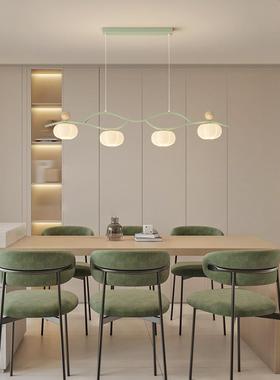 桌餐厅吊灯简约现代意棉罩吧台灯20创25CGH年新花款长条直盘饭厅