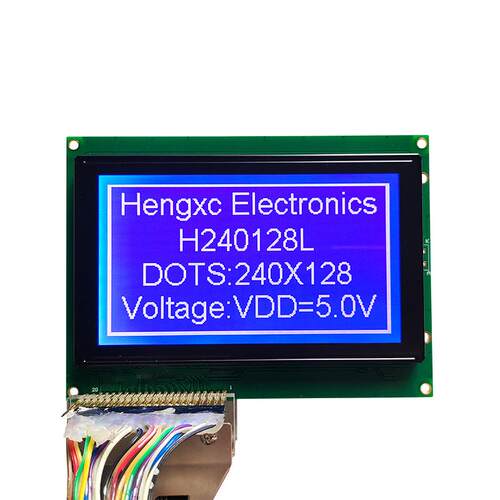5.1寸LCD液晶屏带字库LCM240128液晶显示屏 LC7981控制器蓝屏5V