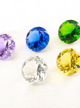 包邮水晶钻石家居饰品柜台装饰手机眼镜珠宝几何玻璃钻石婚房摆件