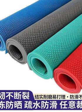 防滑垫厨房浴室泳池卫生间隔水塑胶脚垫pvc塑料地毯s镂空网眼地垫