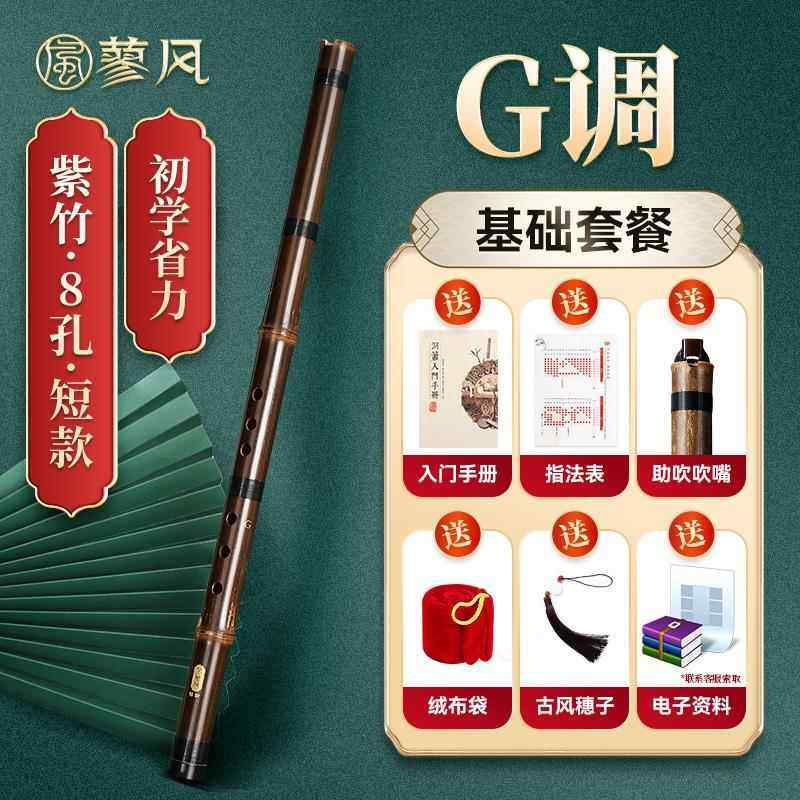 正品紫竹短萧初学者乐门洞箫专业入短竹箫便携八孔调F高G级玉短潇