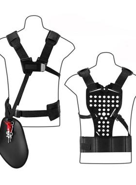 豪华人字双形肩尼龙林背带园农背负式农用割草业机ECQ多孔透气黑