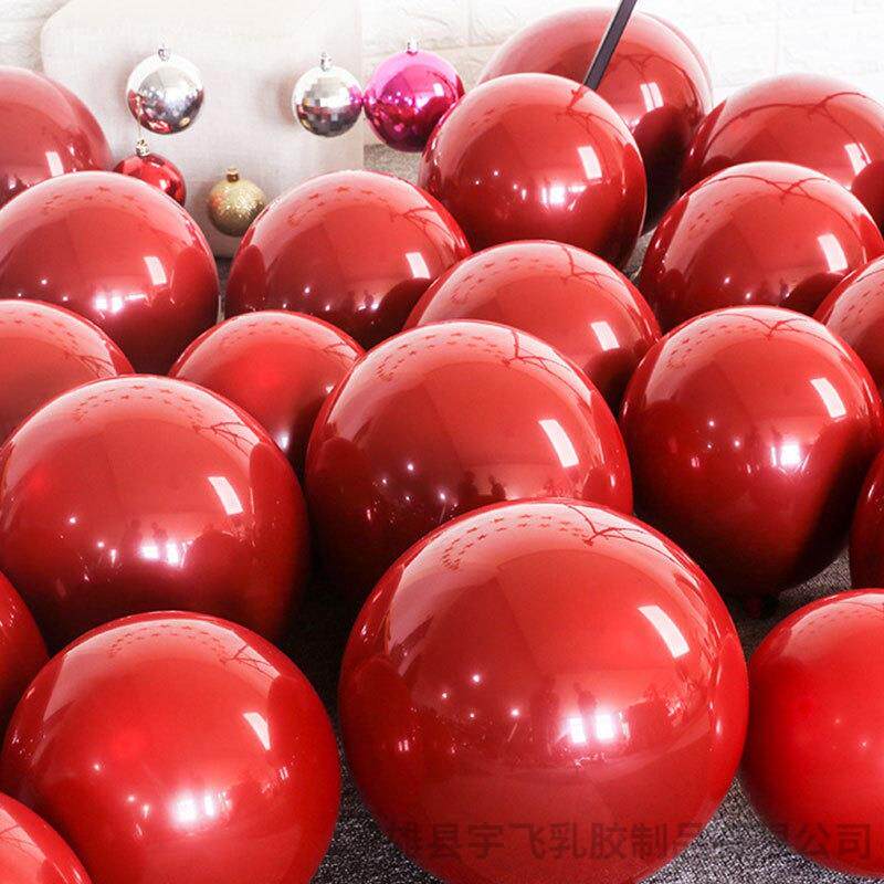 新款直销红宝石气球浪漫婚庆用品结婚婚房布置生日装饰10寸红色气