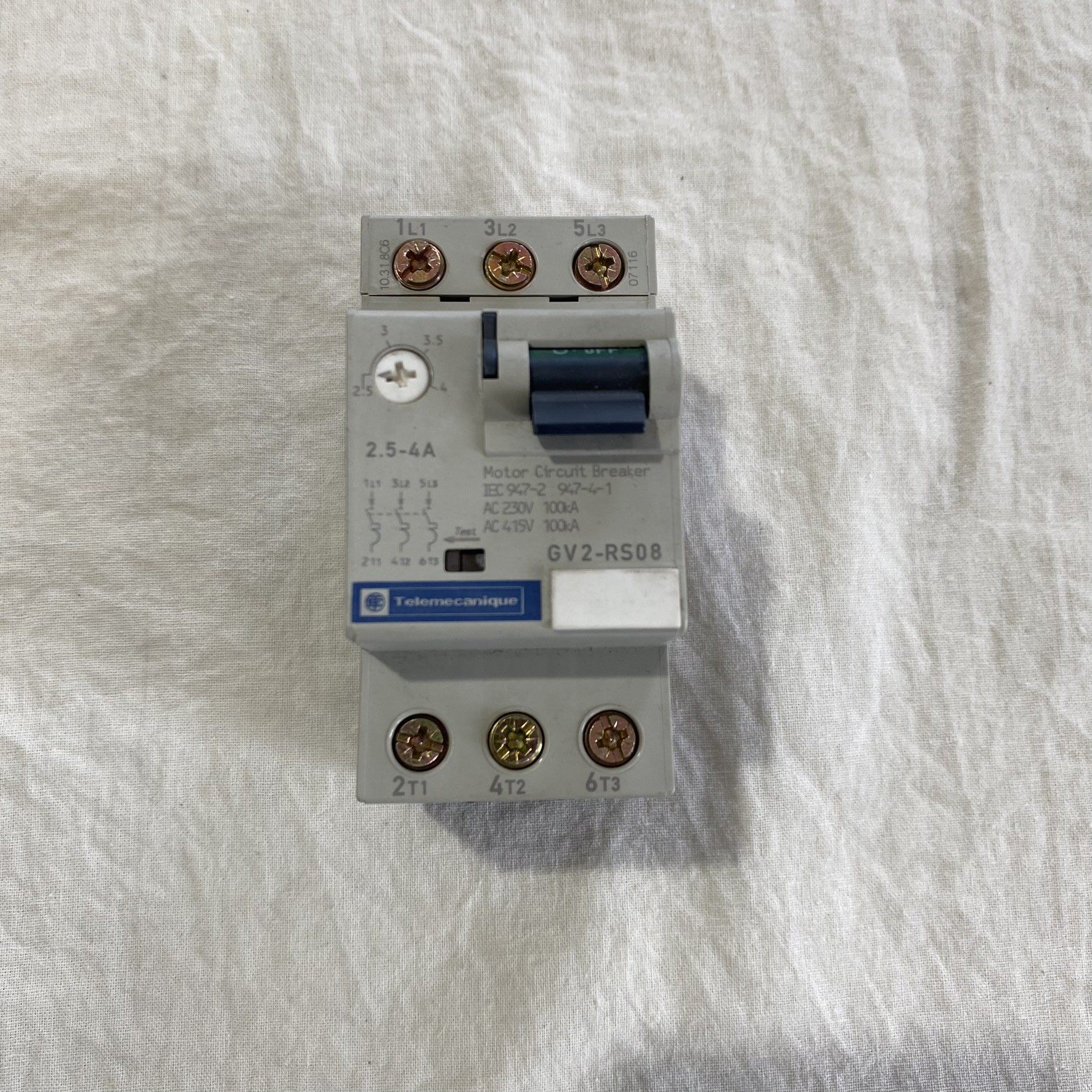 施耐德电动机断路器GV2-RS08，2.5-4A，原装正品，