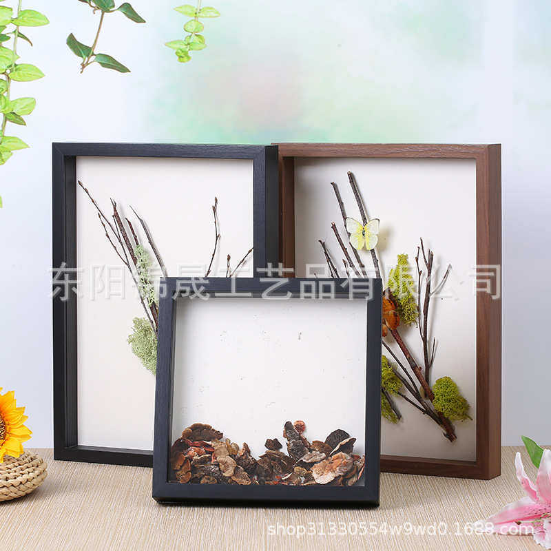 木质立体创意相框 a4标本装裱展示架摆台简约做旧干花diy衍纸画框,家居饰品,相框/画框,淘宝优惠券,粉丝福利购,淘宝优惠卷