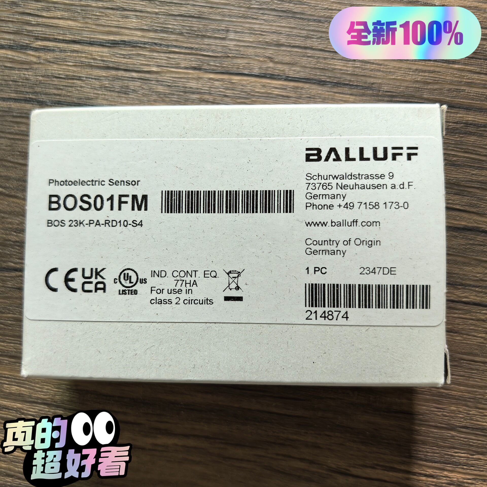 全新原装正品 巴鲁夫 BOS01FM 光电传感器 BOS 2