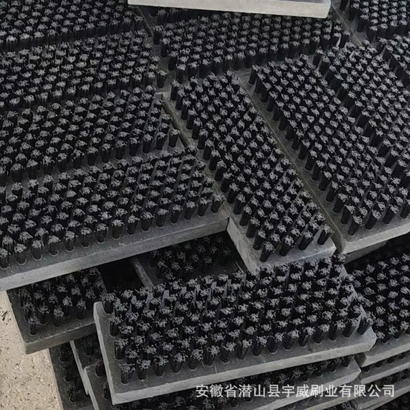 厂家现做pvc板刷台清洗毛刷工尼龙除尘板刷清洁业板刷面pvc板条刷
