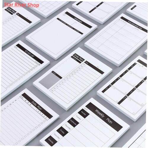1pack Creative Study&Work Plan Kraft Paper Memo Pad Kawa