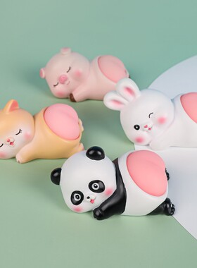 捏捏弹屁屁可爱动物摆件创意趣味解压捏捏乐车载家居装饰儿童礼物