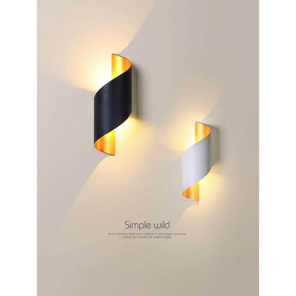 极简现代壁灯墙灯2025新款户外防水过道走廊设计师款主卧室床头灯