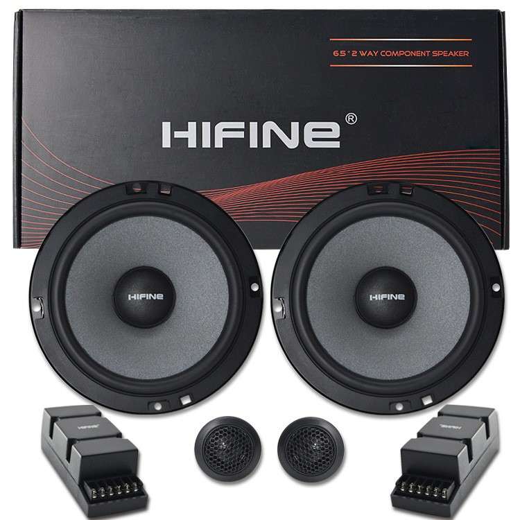 汽车音响套装6.5寸HI6501二分频车载音响改装中低音高音扬声