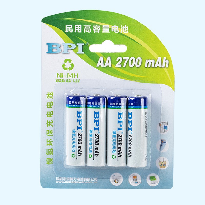 倍特力充电电池5号和7号1.2v镍氢电池智能锁电动玩具鼠标aa电池图片