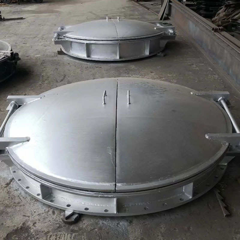 钢制拍门浮箱式玻璃钢拍门市政污水管道泵站雨水复合拍门