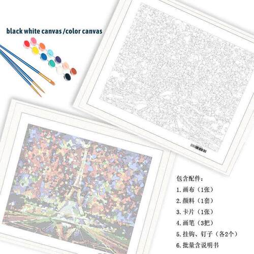 Painting By Numbers DIY Paint By Number Home Room Decoration