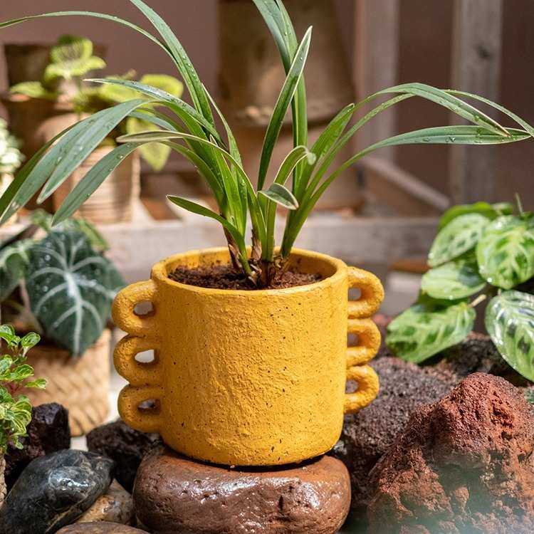 水泥花盆花器多肉植物盆干花插花花瓶客厅装饰素雅摆件侘寂风,家居饰品,DIY仿真材料,淘宝优惠券,粉丝福利购,淘宝优惠卷