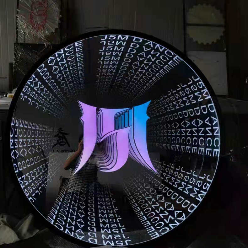 加工字千层定制红灯箱景观招牌立体网霓虹镜钢化玻璃led深渊