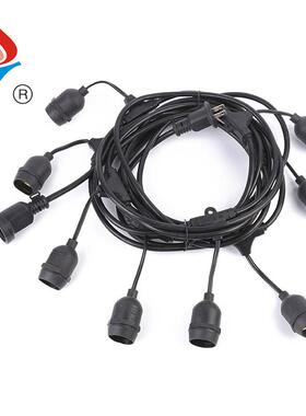 庭院装饰E26美式灯串线大棚养殖吊灯线活动户外led防水灯串线