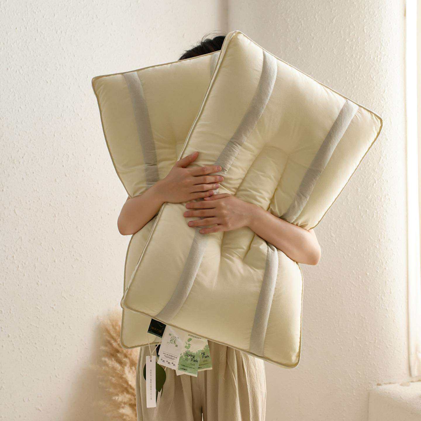 决明子睡眠枕头木本家用薄枕头女护颈枕单人护颈椎助睡眠枕芯