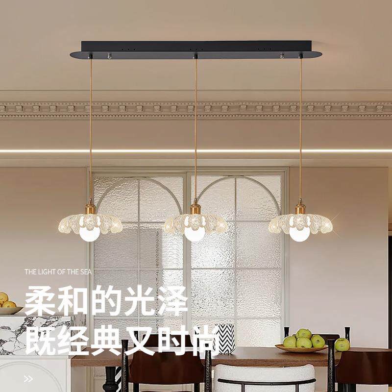 餐厅吊灯网红爆款法式轻奢水晶感新型创意个性饭厅餐桌吧台灯