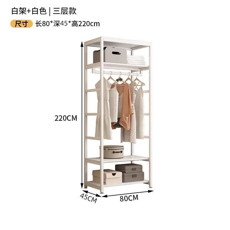 落地开放式式全钢架衣柜步入衣柜衣柜挂衣柜钢管家用全金属卧室
