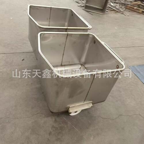 浙江金华食品厂放肉料车料馅子车推车不锈钢肉料车斗车