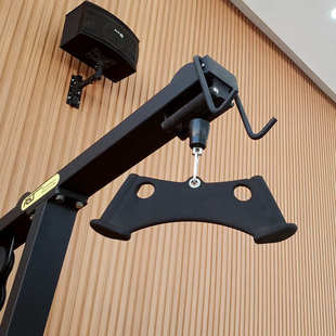 拉背把手坐姿划船对握高位下拉杆二头肌训练器械拉背背阔肌